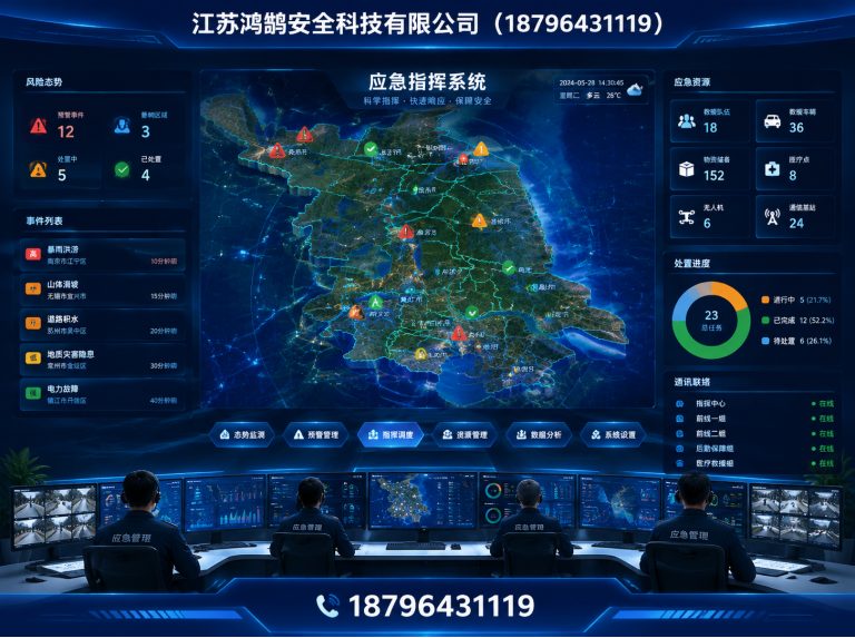 河源消防通信指挥展示图